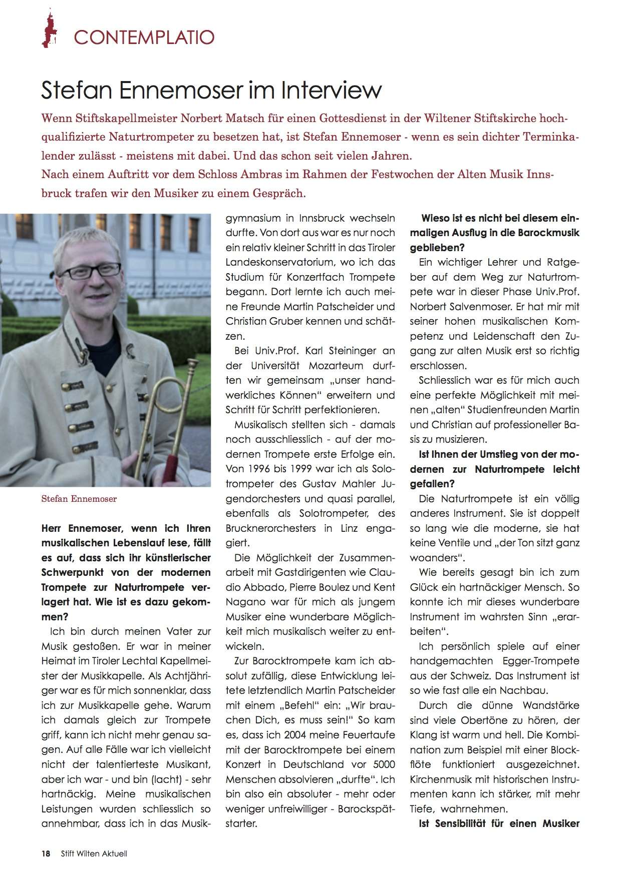 Stift Wilten Aktuell Artikel